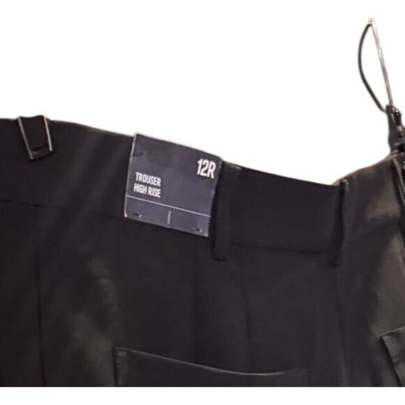 Express Womens Black High-Rise Cargo Trousers Size 12R - NWT - Picture 6 of 12